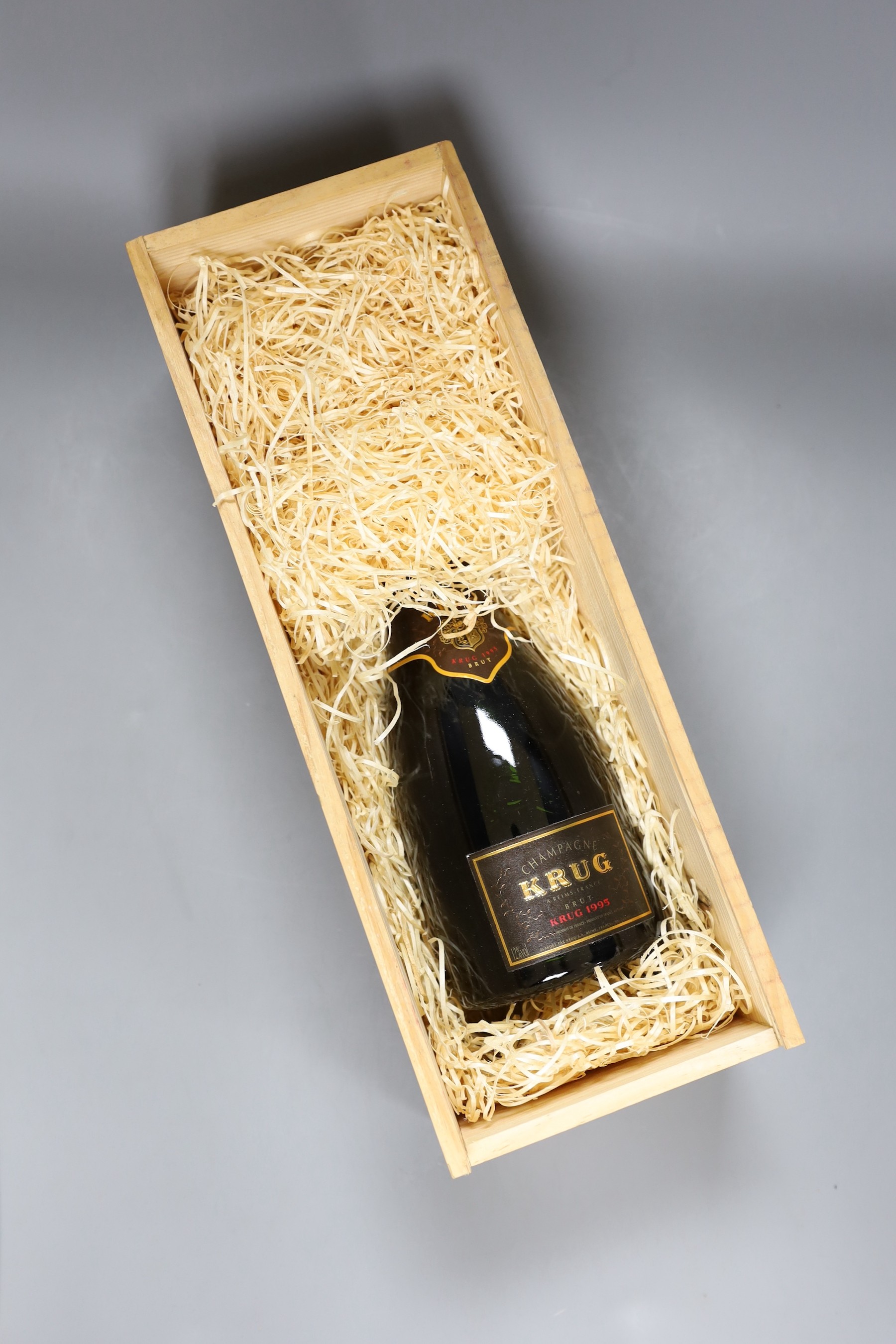 A bottle of Krug champagne, 1995 - boxed